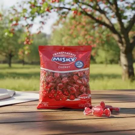 CARAMELOS MISKY MENTA CRISTAL CHERRY 405GRS